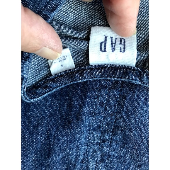 Gap Denim Shift Dress with Bell Sleeves size S - Picture 4 of 7